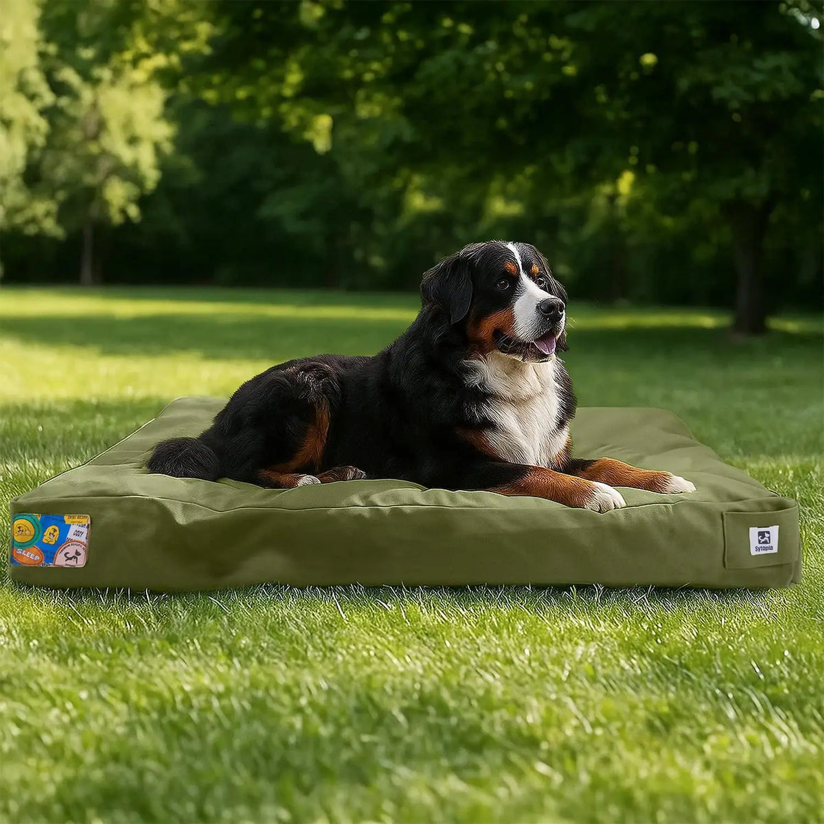 Indestructible Canvas Waterproof Dog Bed With Washable Cover