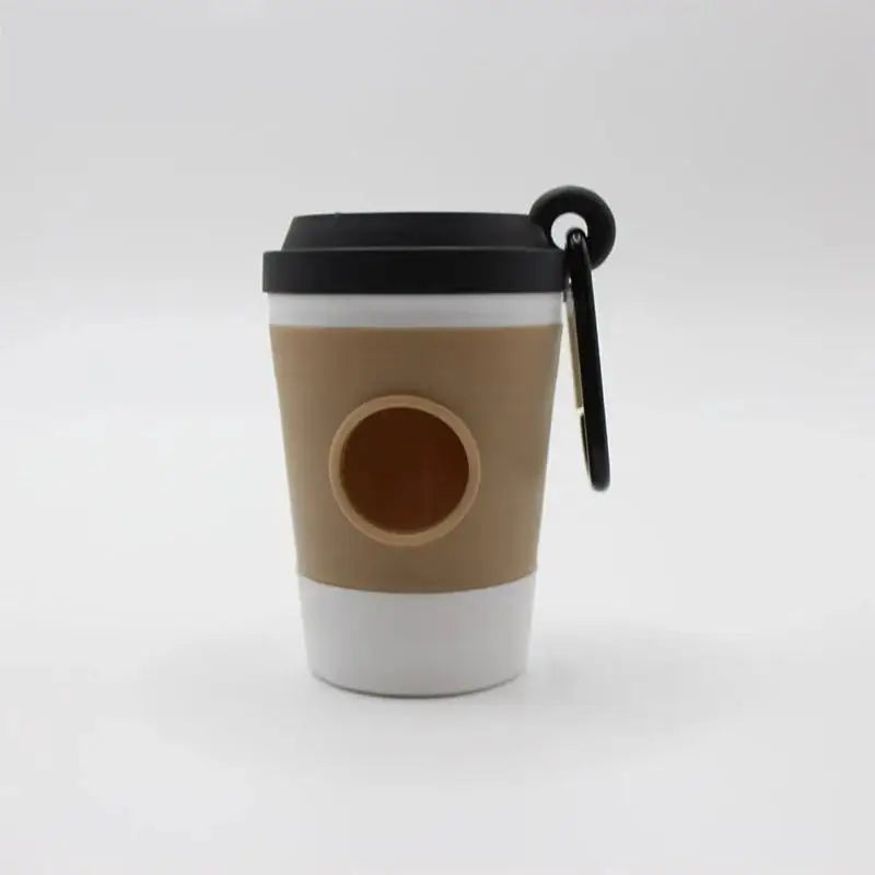 Creative Coffee Cup Dog Waste Bag Dispenser Storage Holder Box