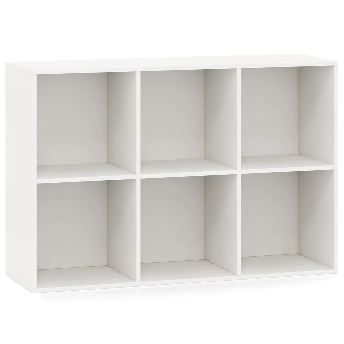 Homasis Modern 6 Cube Bookcase Versatile Storage Organizer Shelf