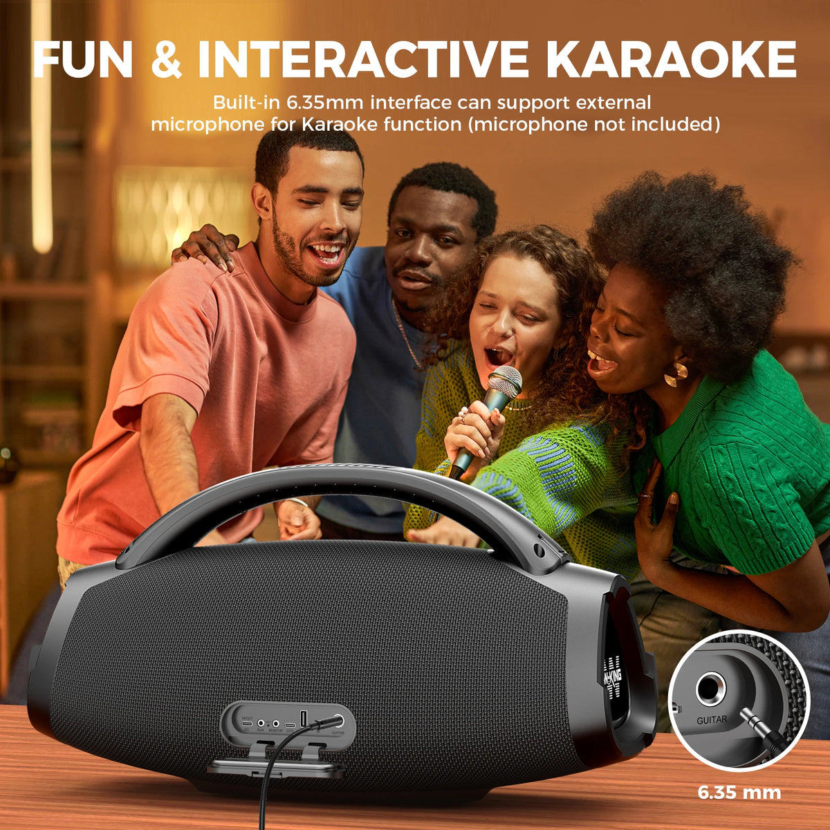 W-KING X20 200 Watt Portable Bluetooth Speaker With Powerful Bass