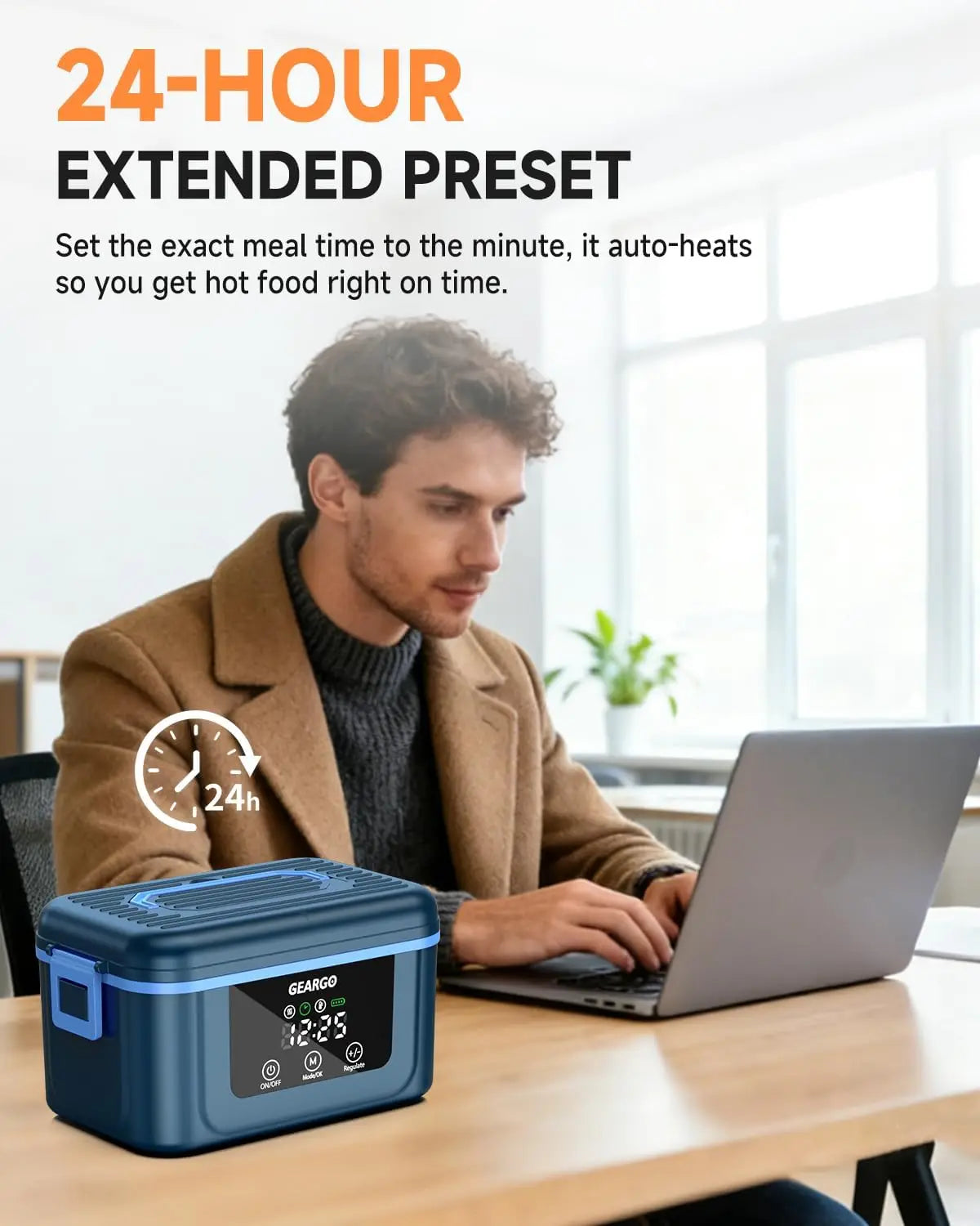 Cordless Rechargeable Electric Heated Lunch Box With Cooling System