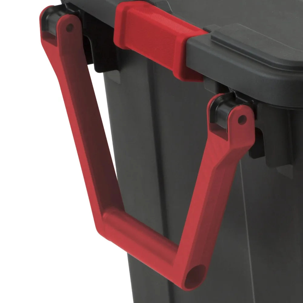 Sterilite Industrial Wheeled Plastic Storage Container With Handles