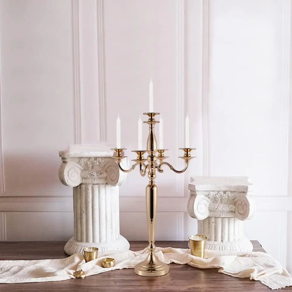VINCIGANT Metal Candelabra Candle Holder For Wedding Table Decor