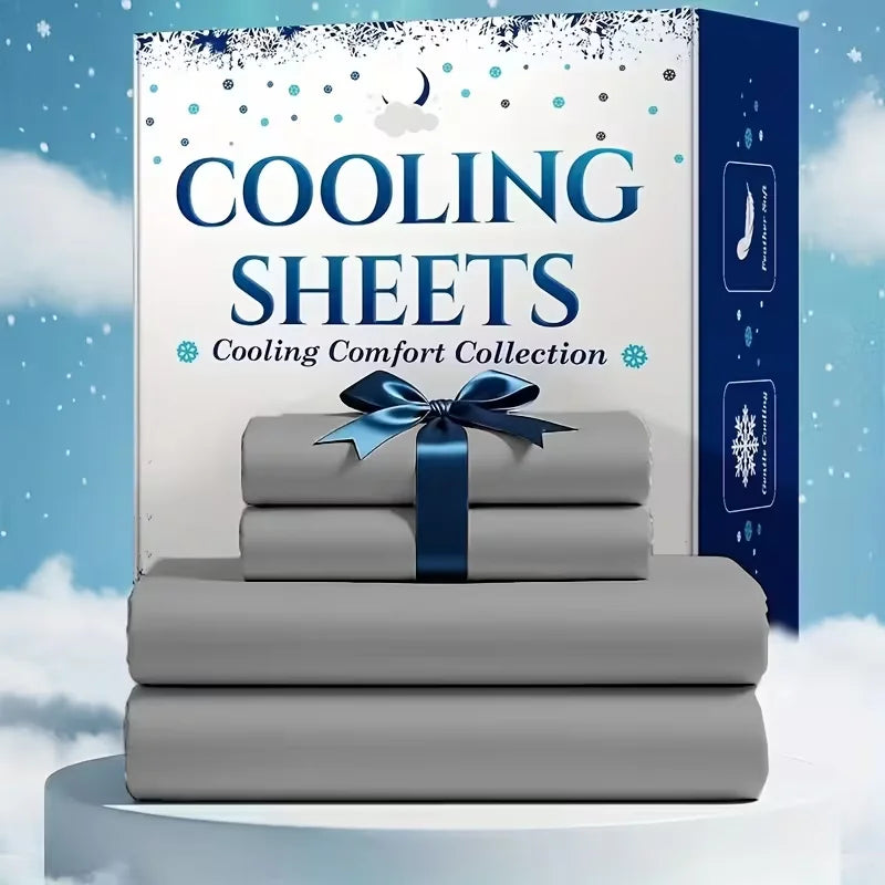 Bamboo Viscose Cooling Bed Sheet Set Breathable And Comfortable