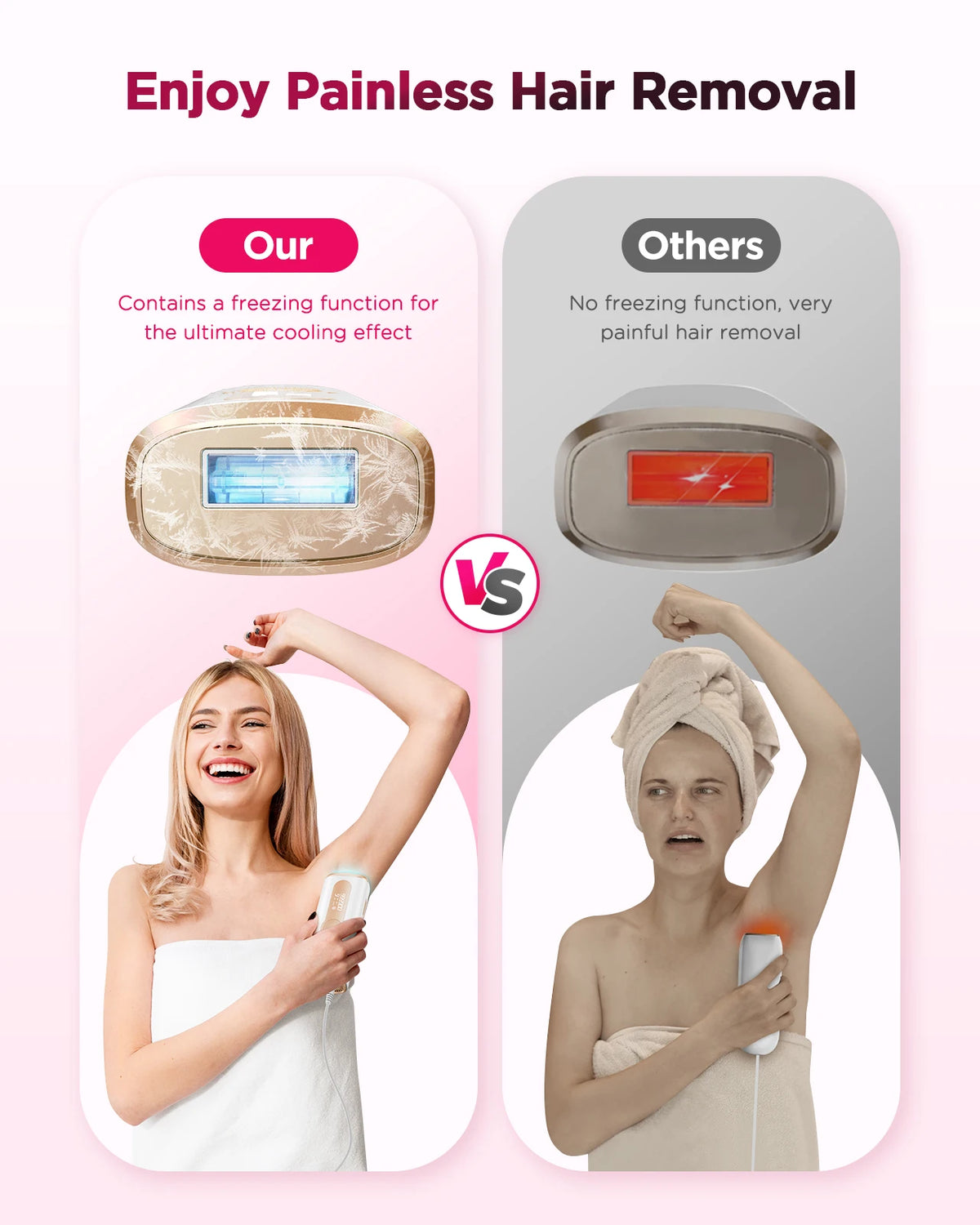 Totmizby IPL Laser Hair Remover Painless Full Body Epilator