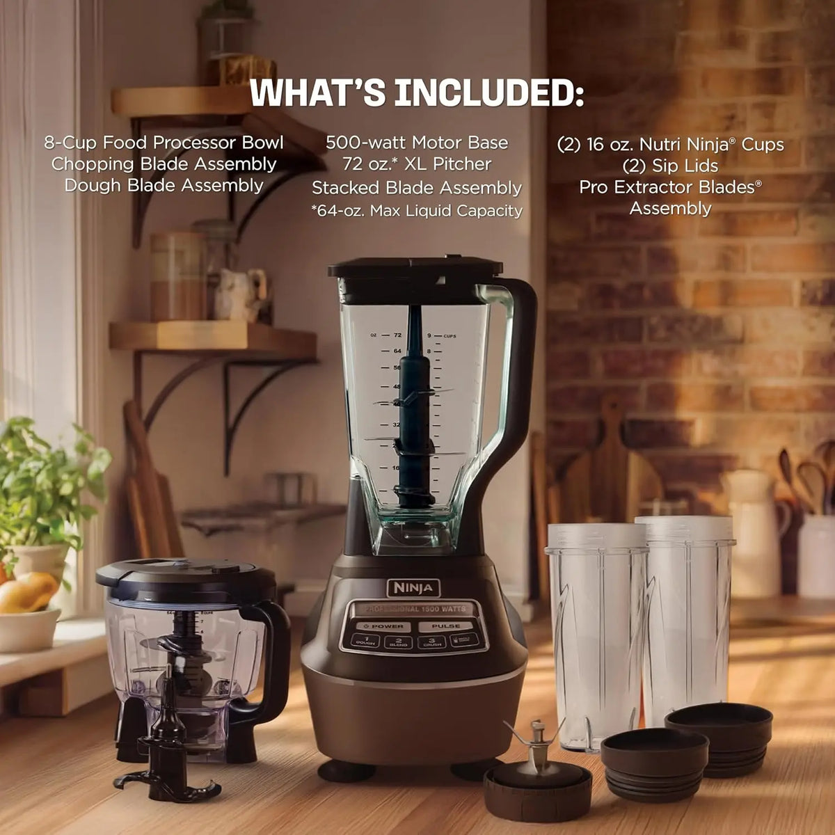 Multifunctional Blender And Food Processor For Smoothies And Meal Prep