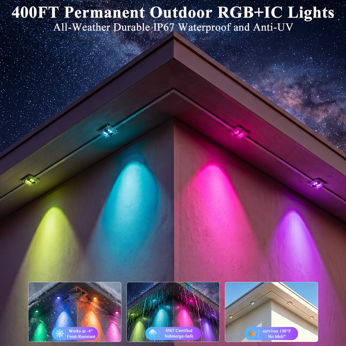 AILBTON Outdoor LED Lights With App Control And Music Sync