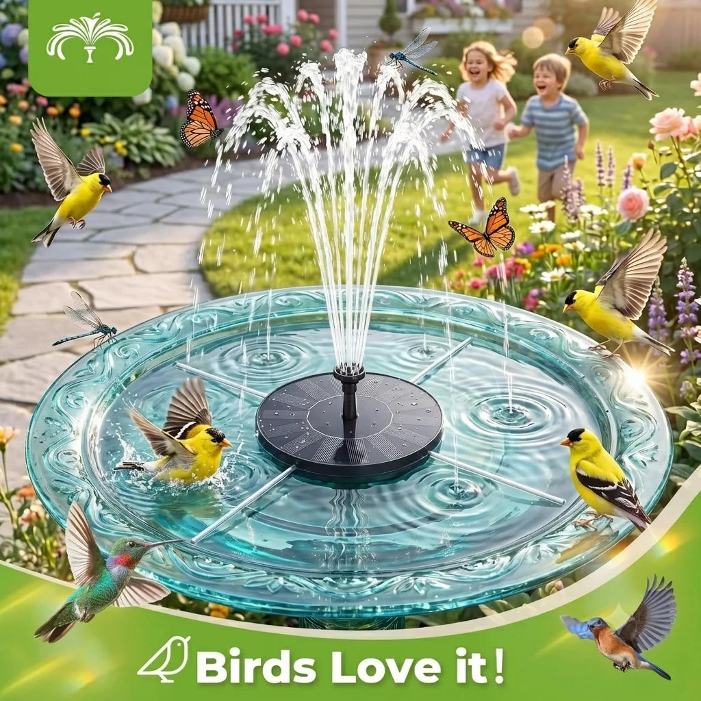 Premium Floating Solar Fountain With Six Nozzles For Garden Pond Landscape
