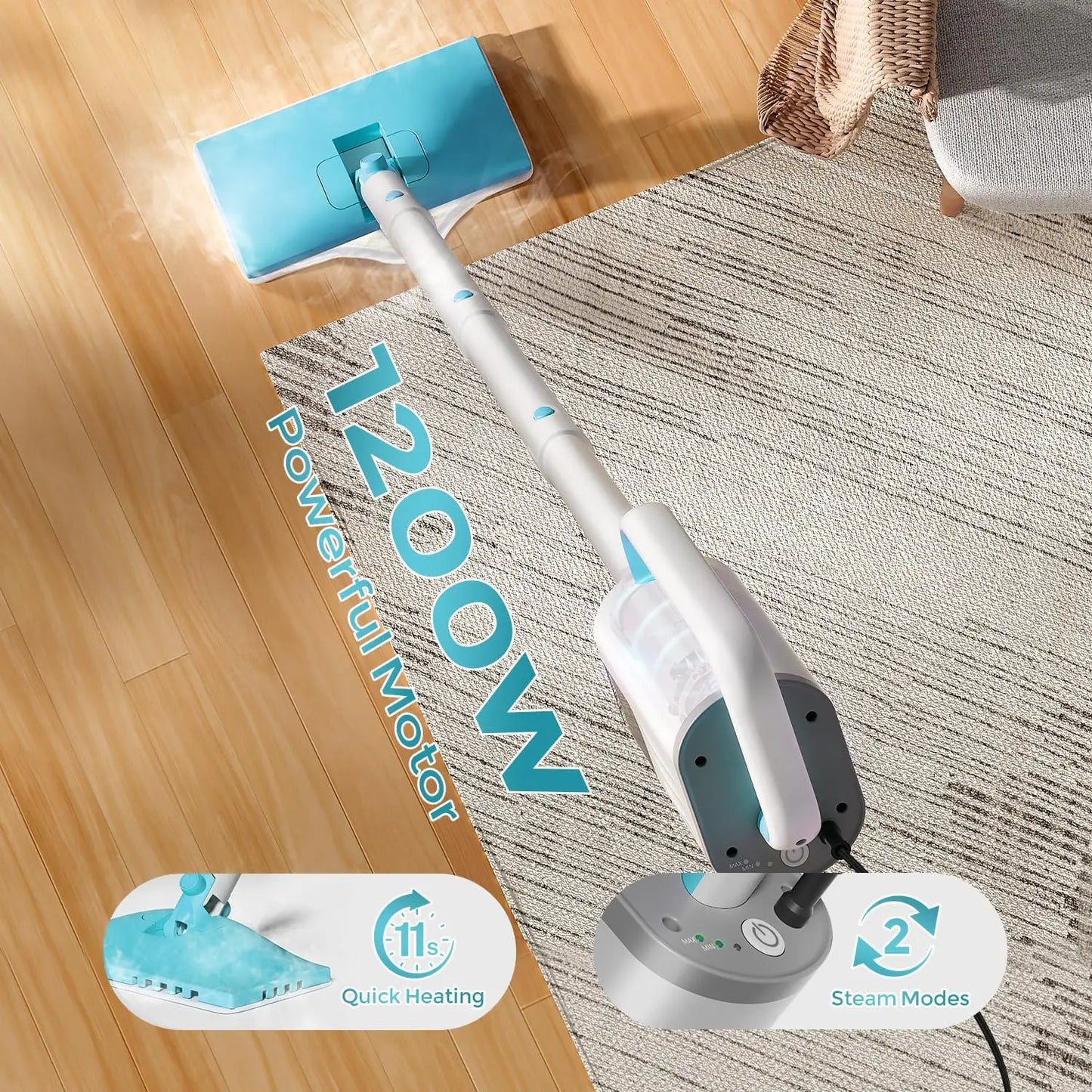 Yisora F1 Steam Mop 1200W Detachable Cleaner For Household
