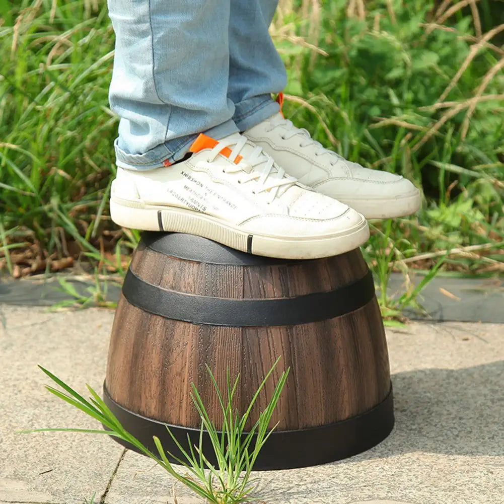 Rustic Farmhouse Whiskey Barrel Planter Pot With Drainage Holes