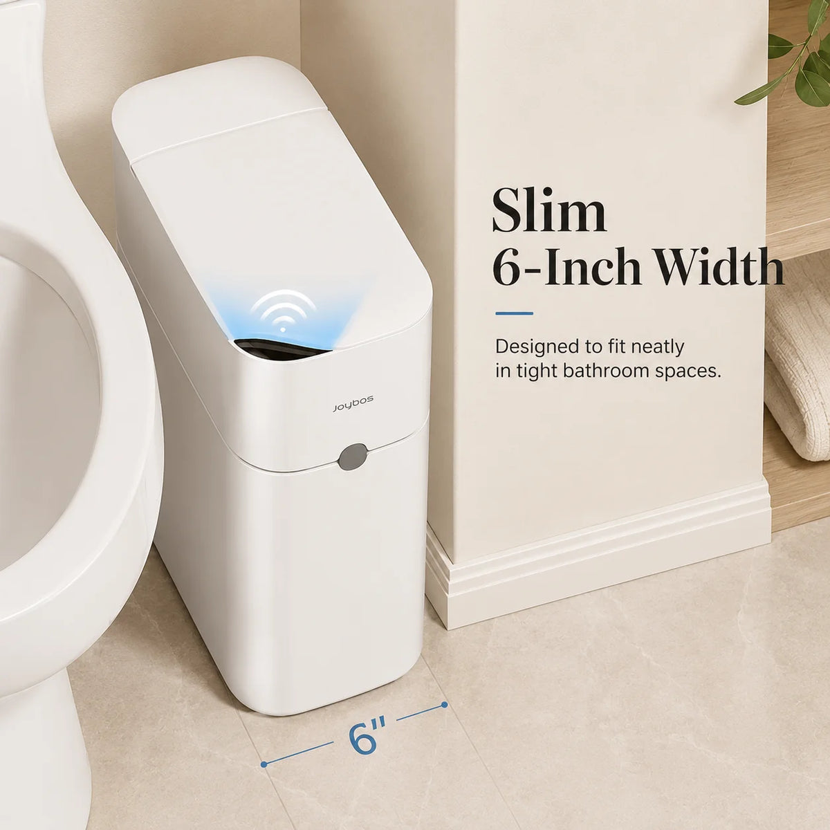 Joybos Touchless Motion Sensor Trash Can With Auto Bag Suction
