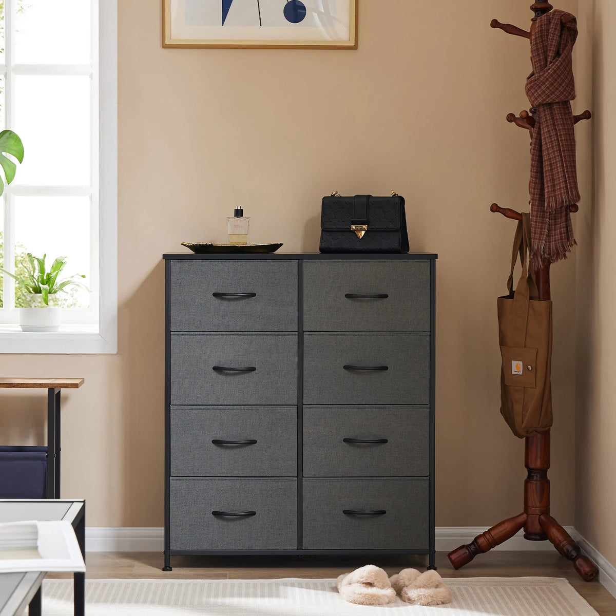 MCQ Eight Drawer Fabric Storage Cabinet For Living Room