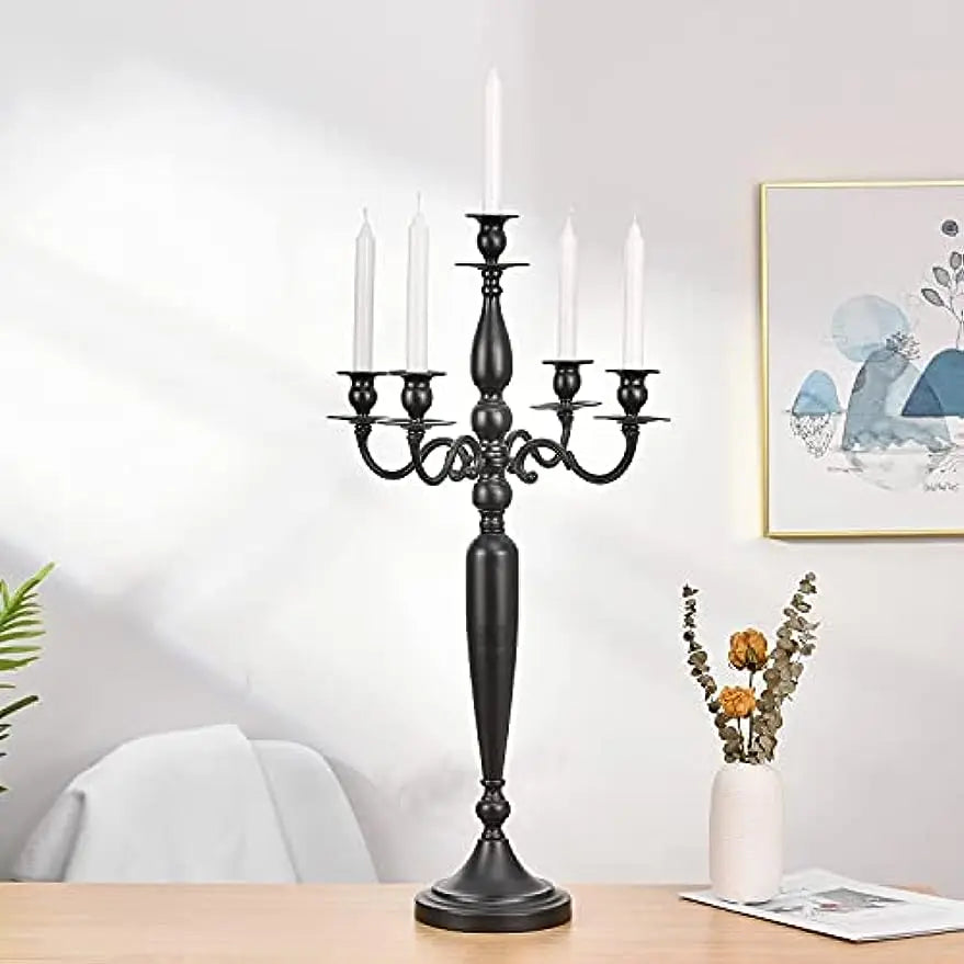 VINCIGANT Metal Candelabra Candle Holder For Wedding Table Decor