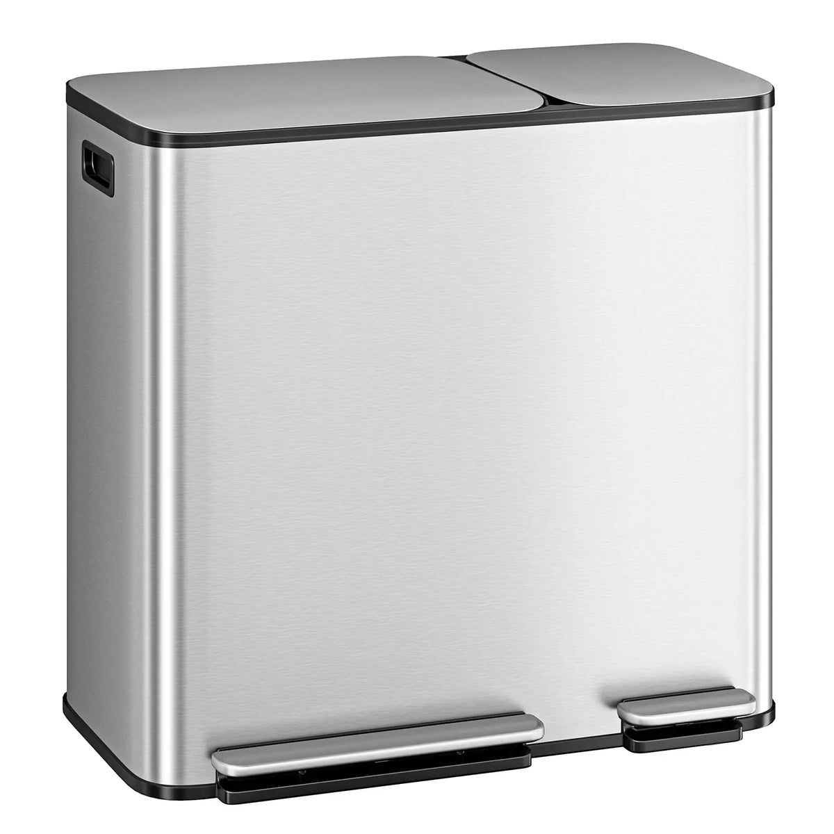 Dual Stainless Steel Kitchen Soft Close Recycling Bin
