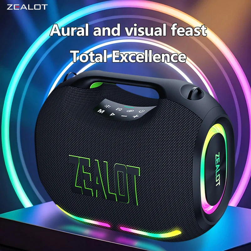 Zealot 120W Wireless Bluetooth Speaker With Waterproof Portable Power Bank