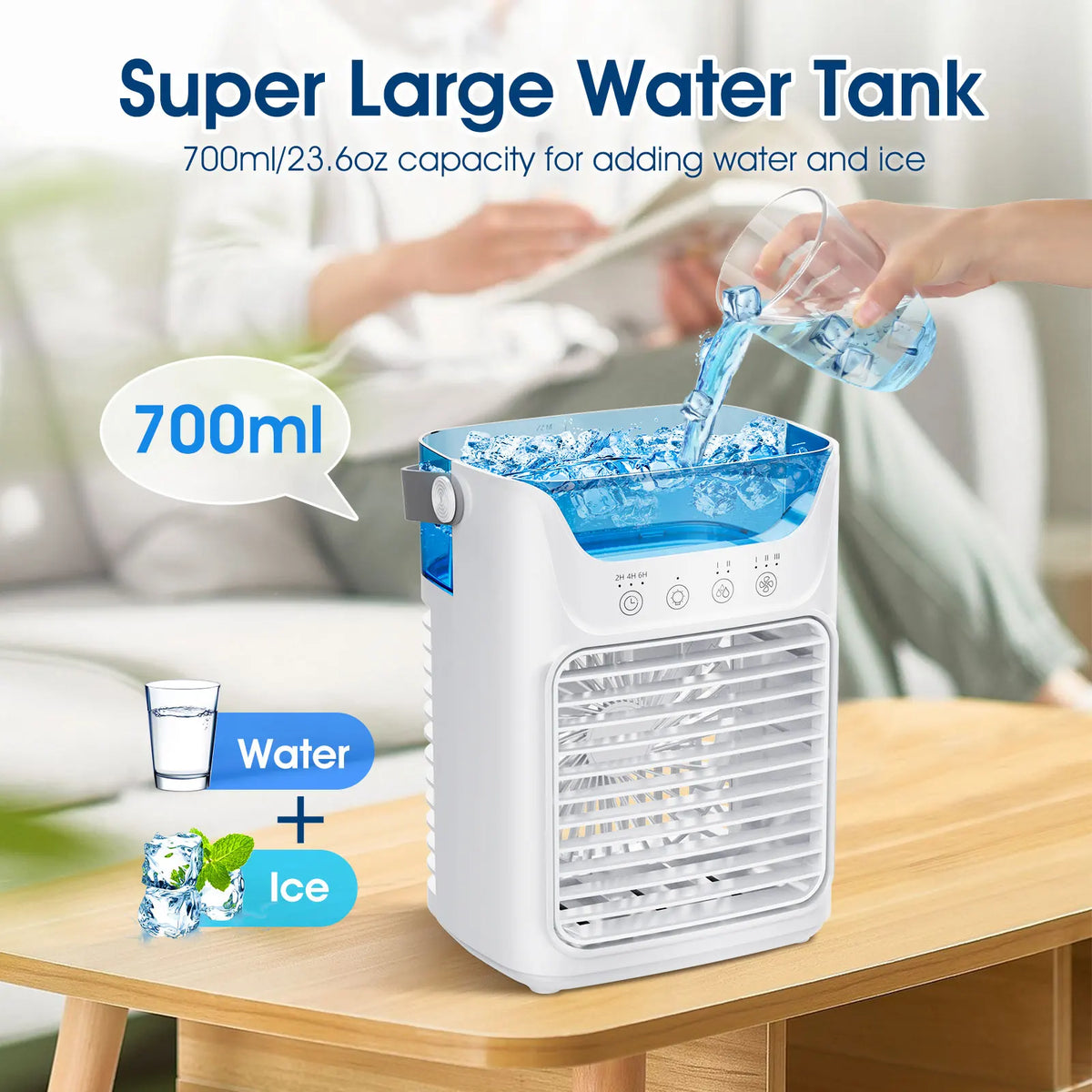 Afdeal Portable Desktop Humidifier Cooling Fan For Home Use