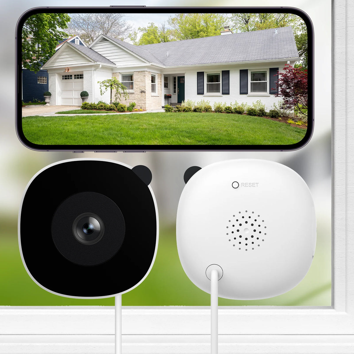 Wansview 2K Window Camera WiFi Indoor Security Night Vision Audio