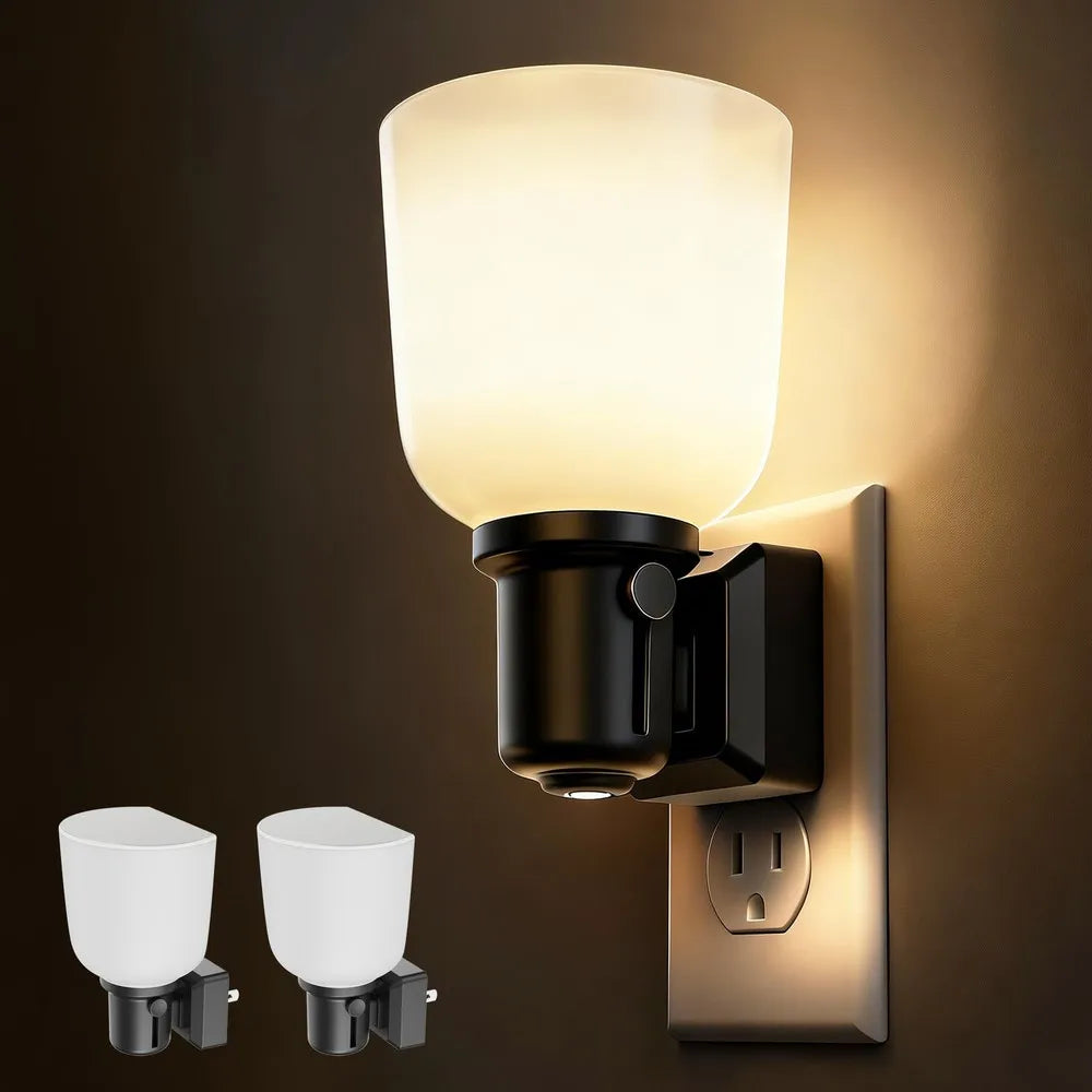 Dimmable Plug In LED Night Light With Dusk To Dawn Sensor