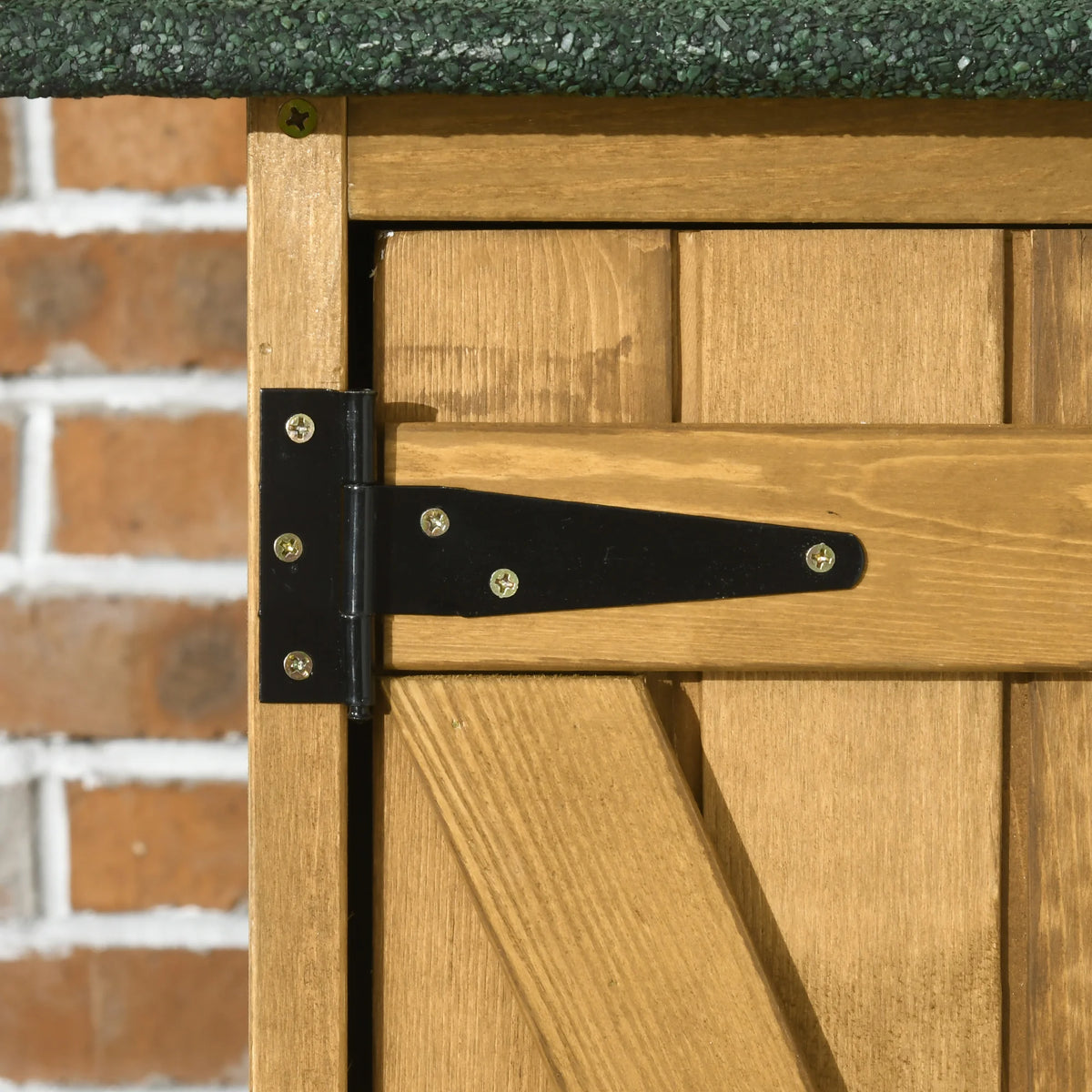 Outsunny Waterproof Garden Storage Shed With Shelves And Lock