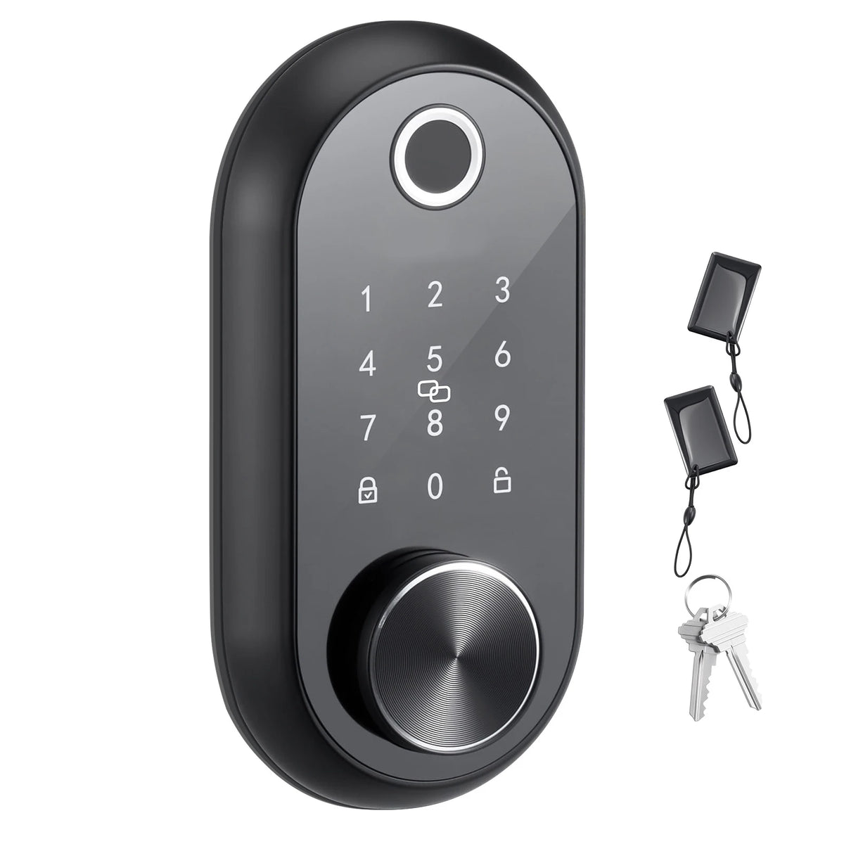 SucceBuy Fingerprint Touchscreen Electronic Door Lock With Auto Locking