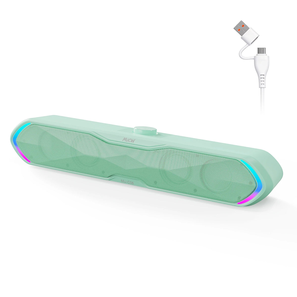 MUCW 6W Stereo Bluetooth Desktop Soundbar With USB Connection