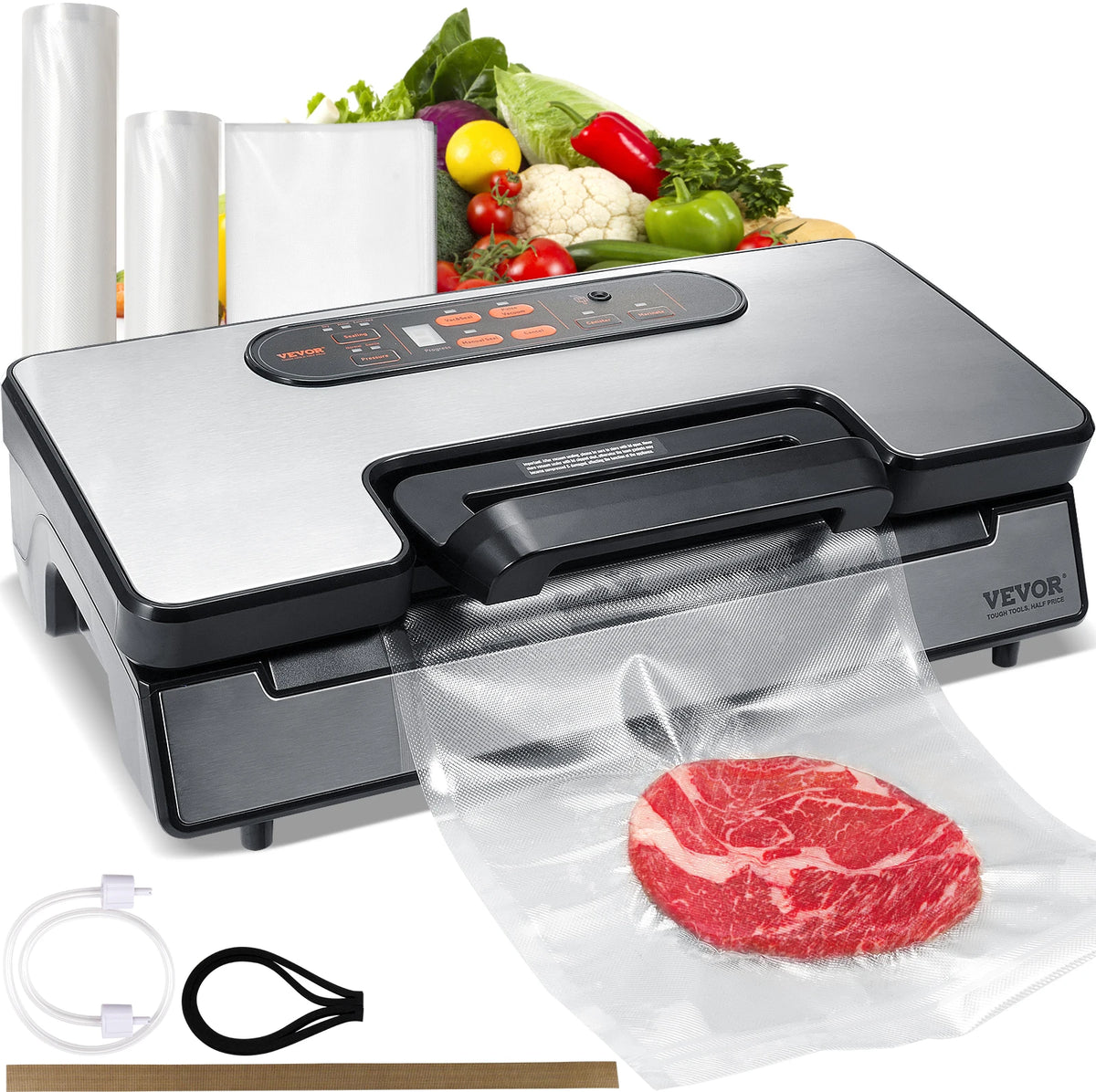 SucceBuy Vacuum Sealer Machine for Food Packaging and Kitchen Storage