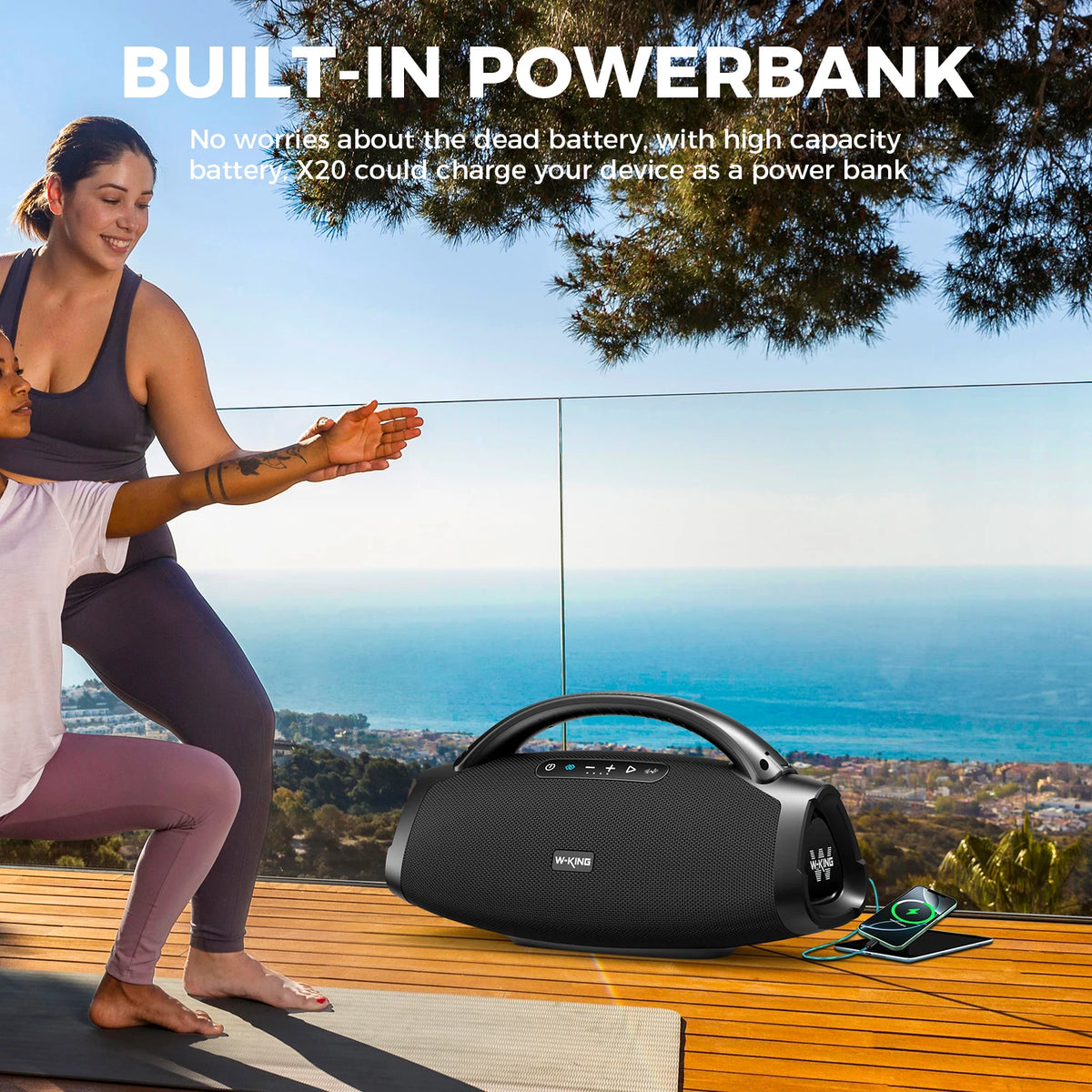 W-KING X20 200 Watt Portable Bluetooth Speaker With Powerful Bass