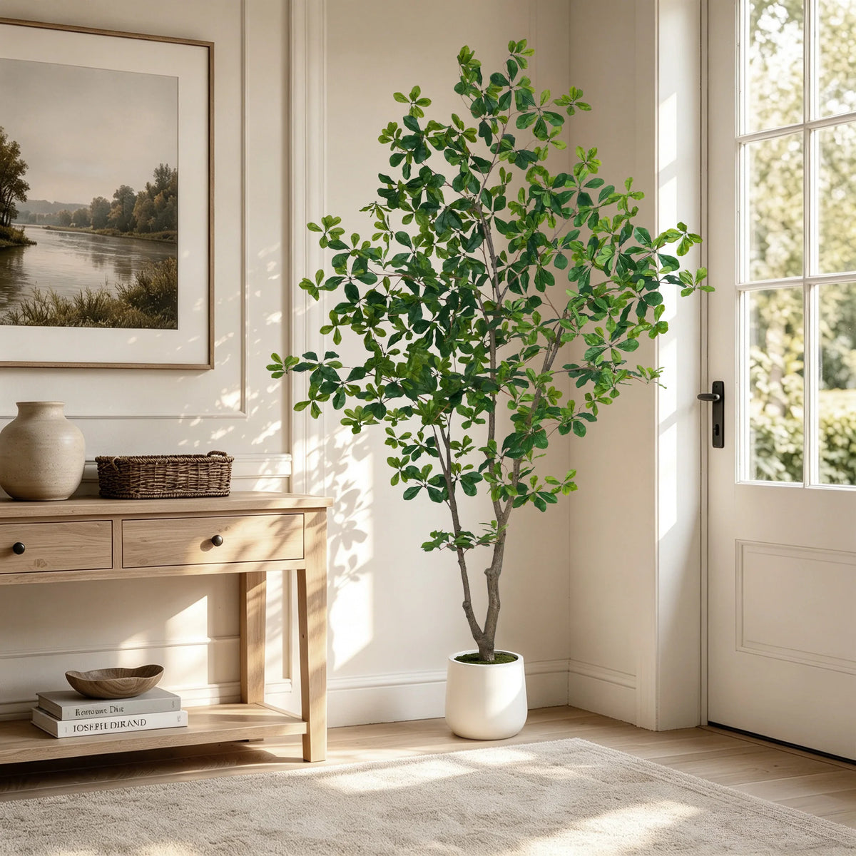 Olitree Faux Olive Eucalyptus Indoor Floor Tree In Pot