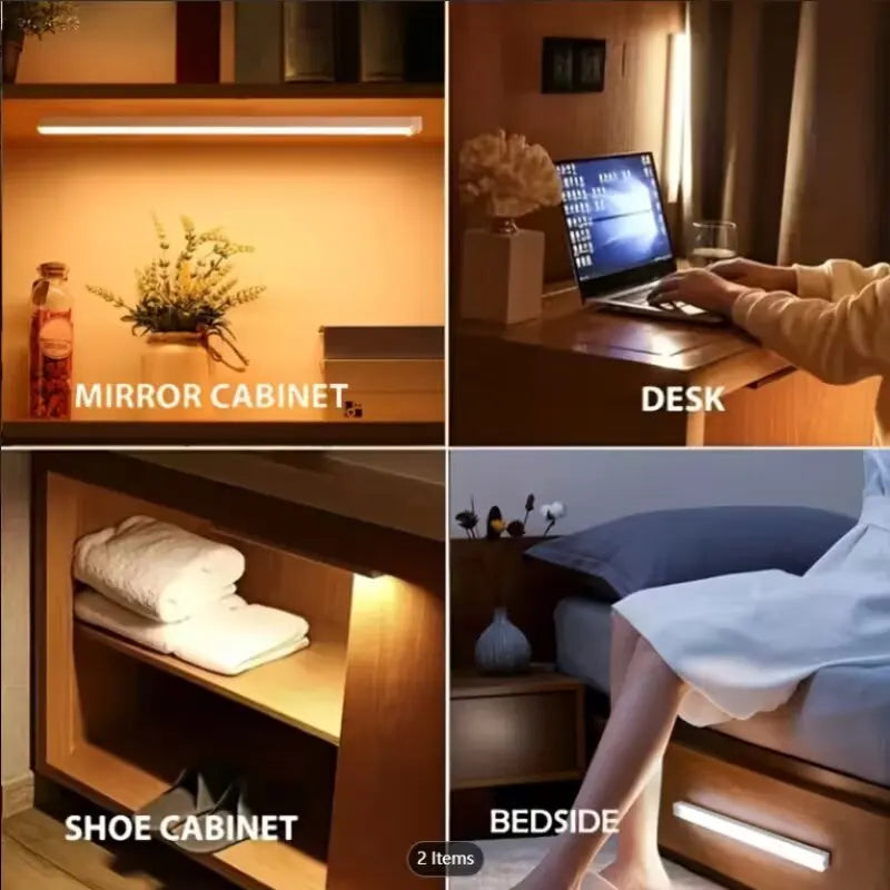 ELEGORRY Wireless Motion Activated LED Night Light For Home Safety