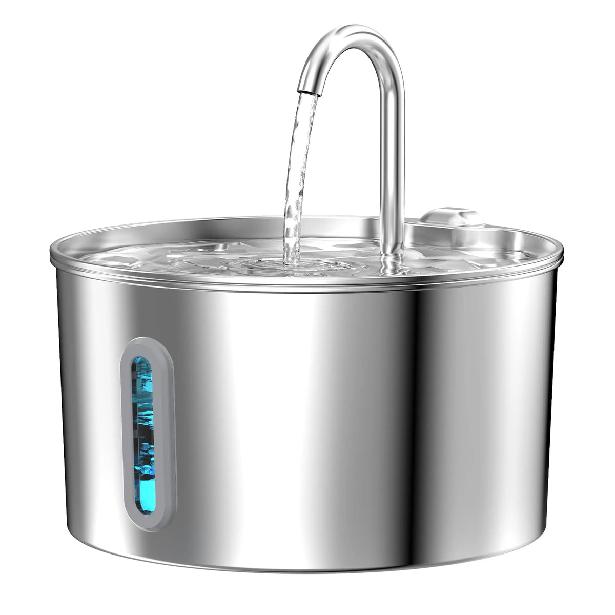 Stainless Steel Silent Pet Water Fountain For Cats And Dogs