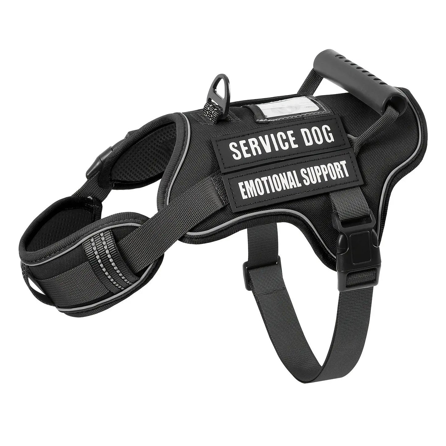 Adjustable Reflective Dog Harness Vest With Handle For Training