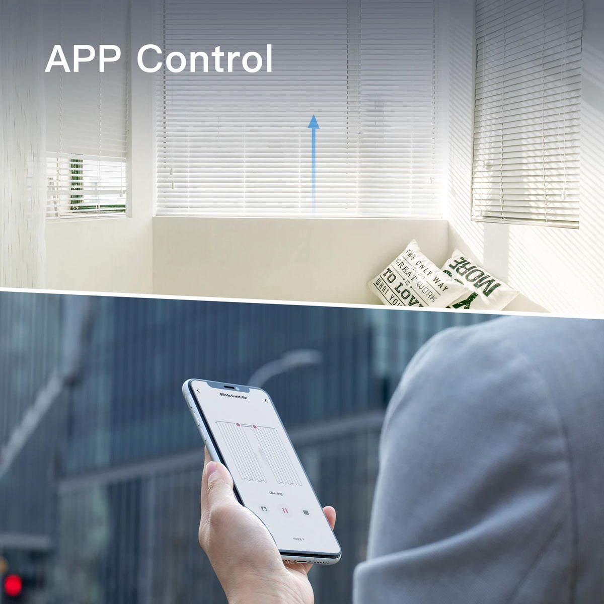 MOES Tuya WiFi Motorized Roller Blind Chain Drive App Control