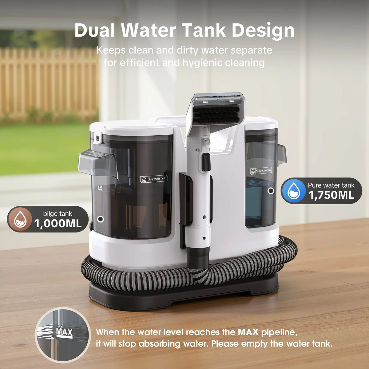Lubluelu V8 Instant Heated Portable Carpet Cleaner Machine