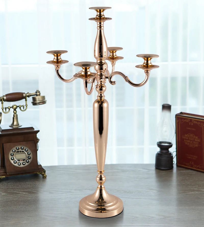 VINCIGANT Metal Candelabra Candle Holder For Wedding Table Decor