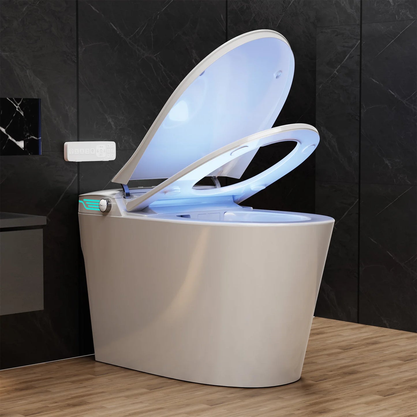 Smart One Piece Toilet With Automatic Bidet Deodorization And Voice Control