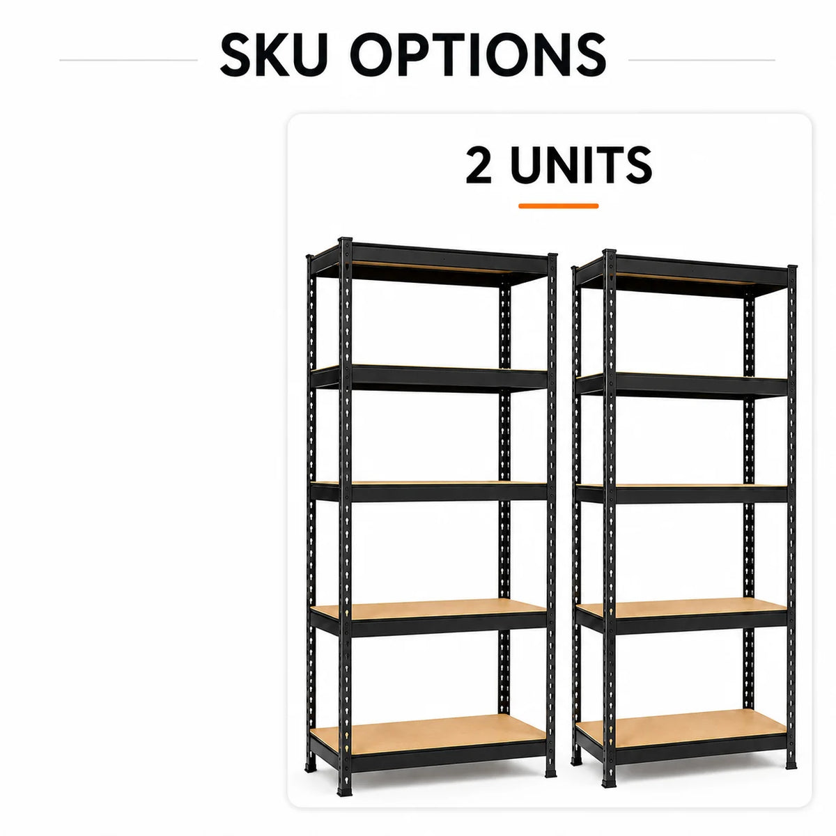 Five Tier Heavy Duty Metal Storage Rack For Garage Organization