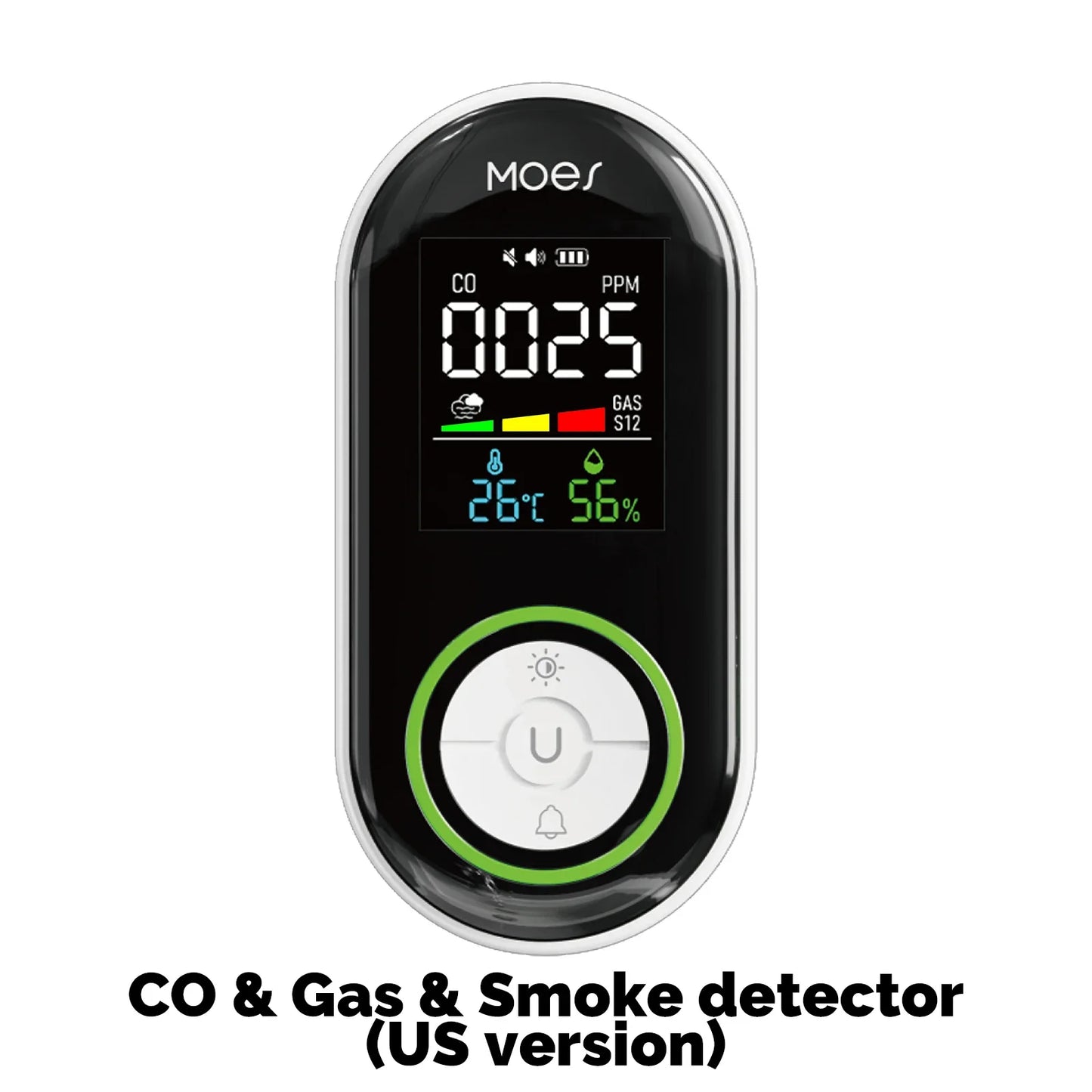 MOES Plug In Carbon Monoxide Gas Detector With Digital Display