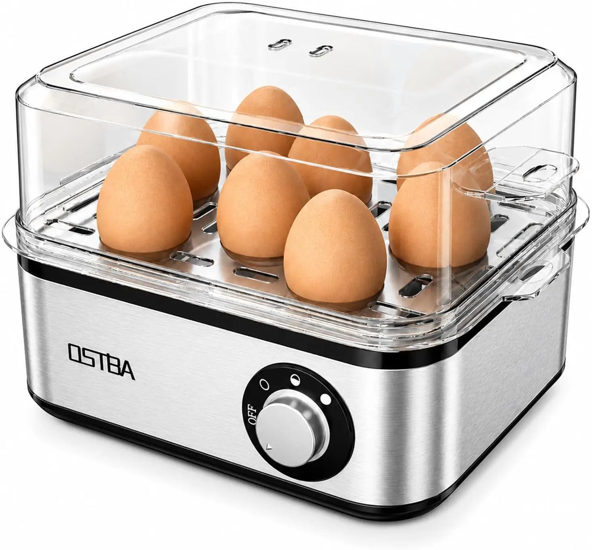 Ostba Electric Egg Cooker For Eight Perfect Hard Boiled Eggs