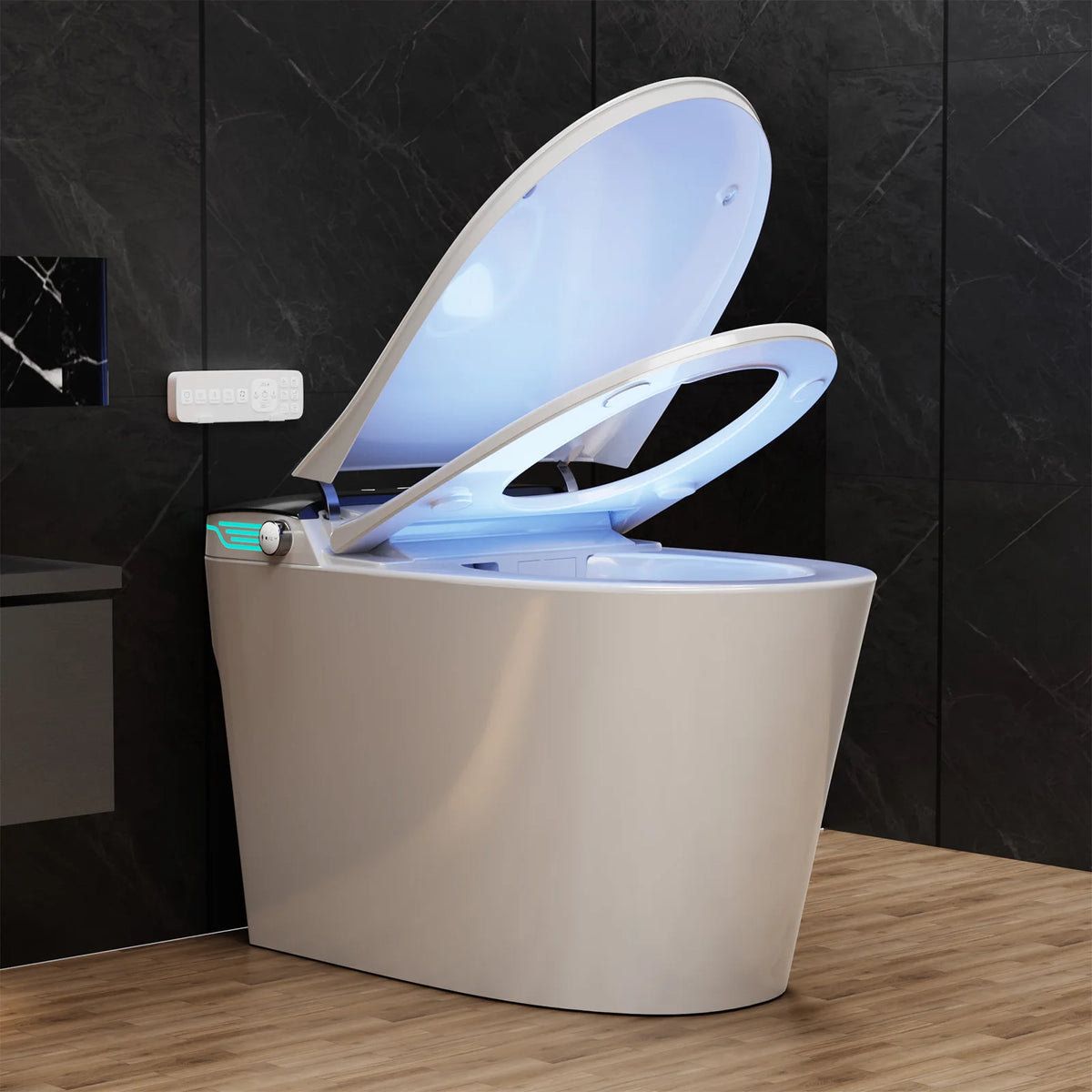 Smart One Piece Toilet With Automatic Bidet Deodorization And Voice Control