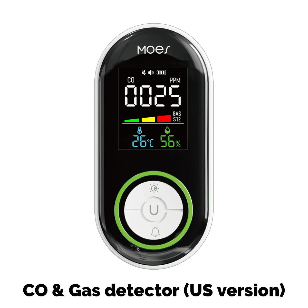MOES Plug In Carbon Monoxide Gas Detector With Digital Display