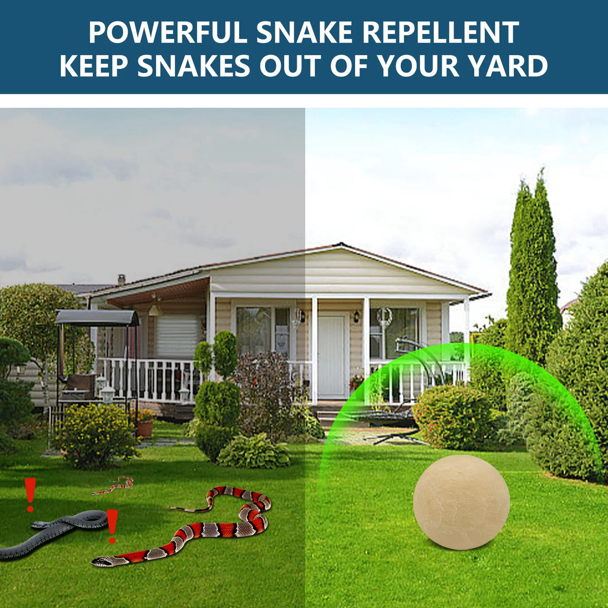 Pet Safe Snake Repellent Balls For Effective Outdoor Yard Protection