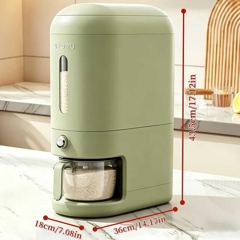 Onenoble Sealed Rice Bucket With Transparent Viewing Window