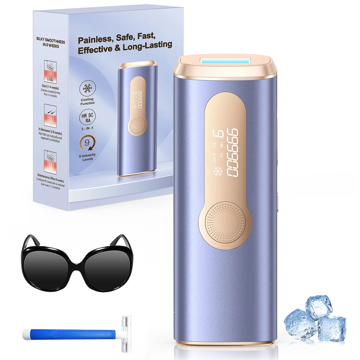 Totmizby IPL Laser Hair Remover Painless Full Body Epilator