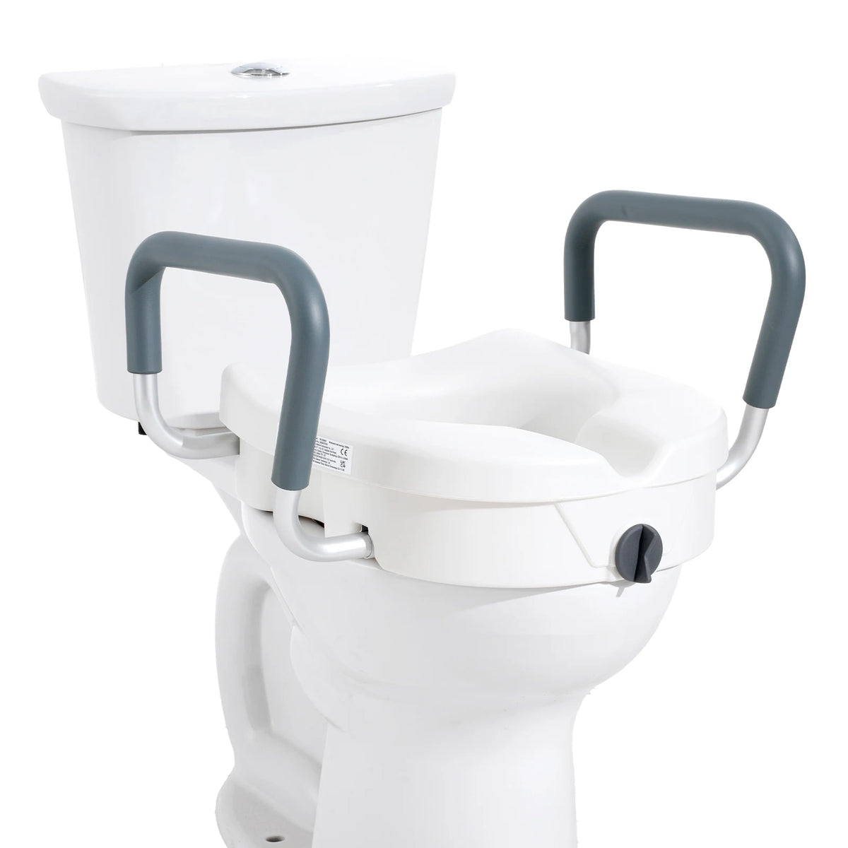 SucceBuy Comfortable Raised Toilet Seat With Slow Close Lid