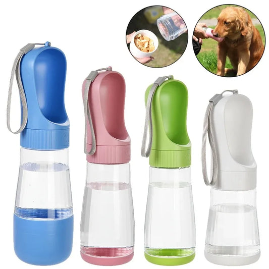 Portable Dog Water Bottle With Food Container For Pets