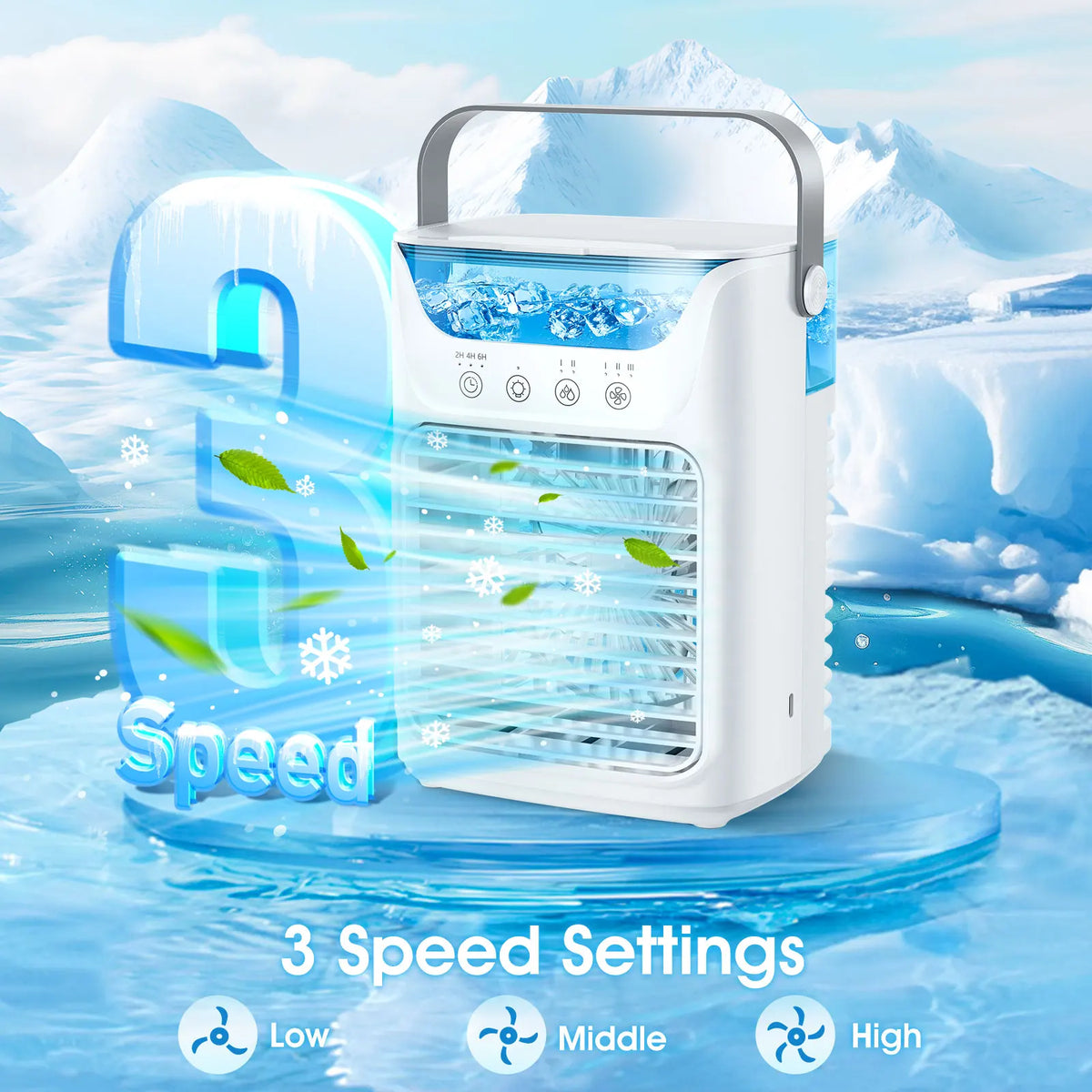 Afdeal Portable Desktop Humidifier Cooling Fan For Home Use