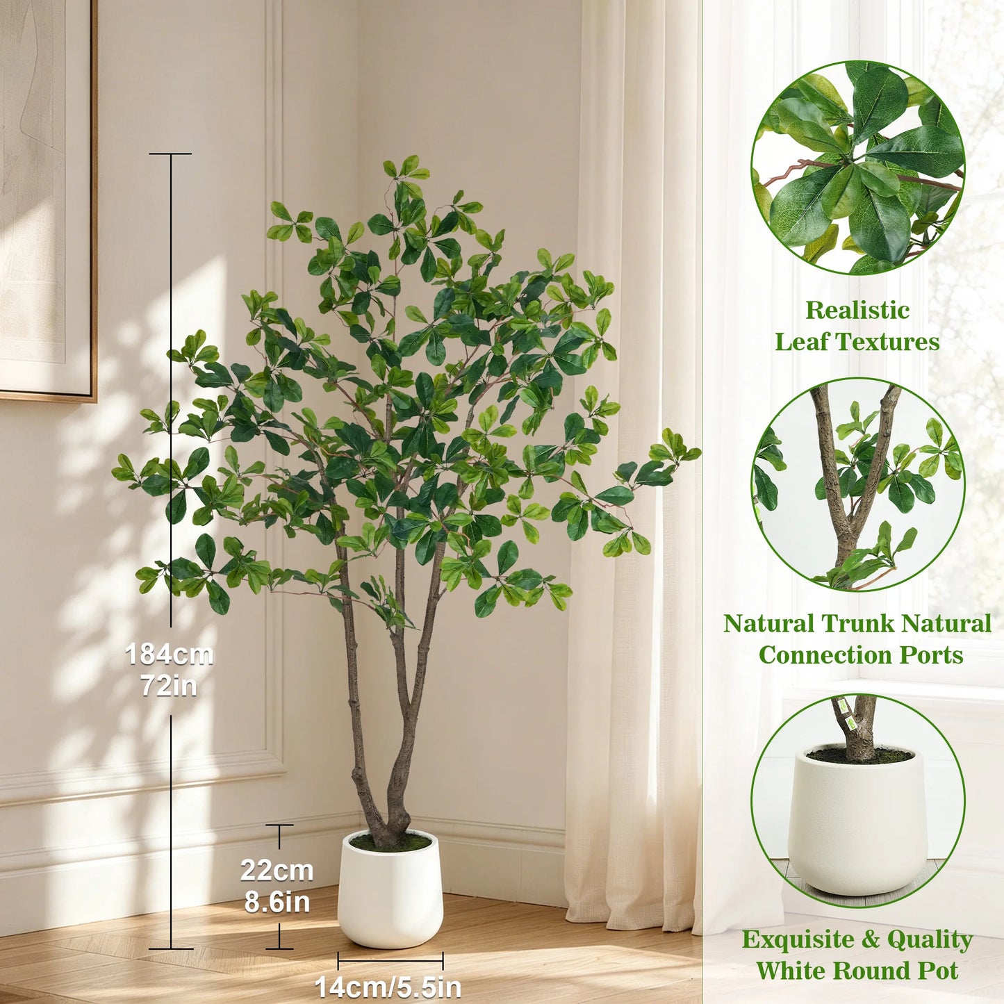 Olitree Faux Olive Eucalyptus Indoor Floor Tree In Pot