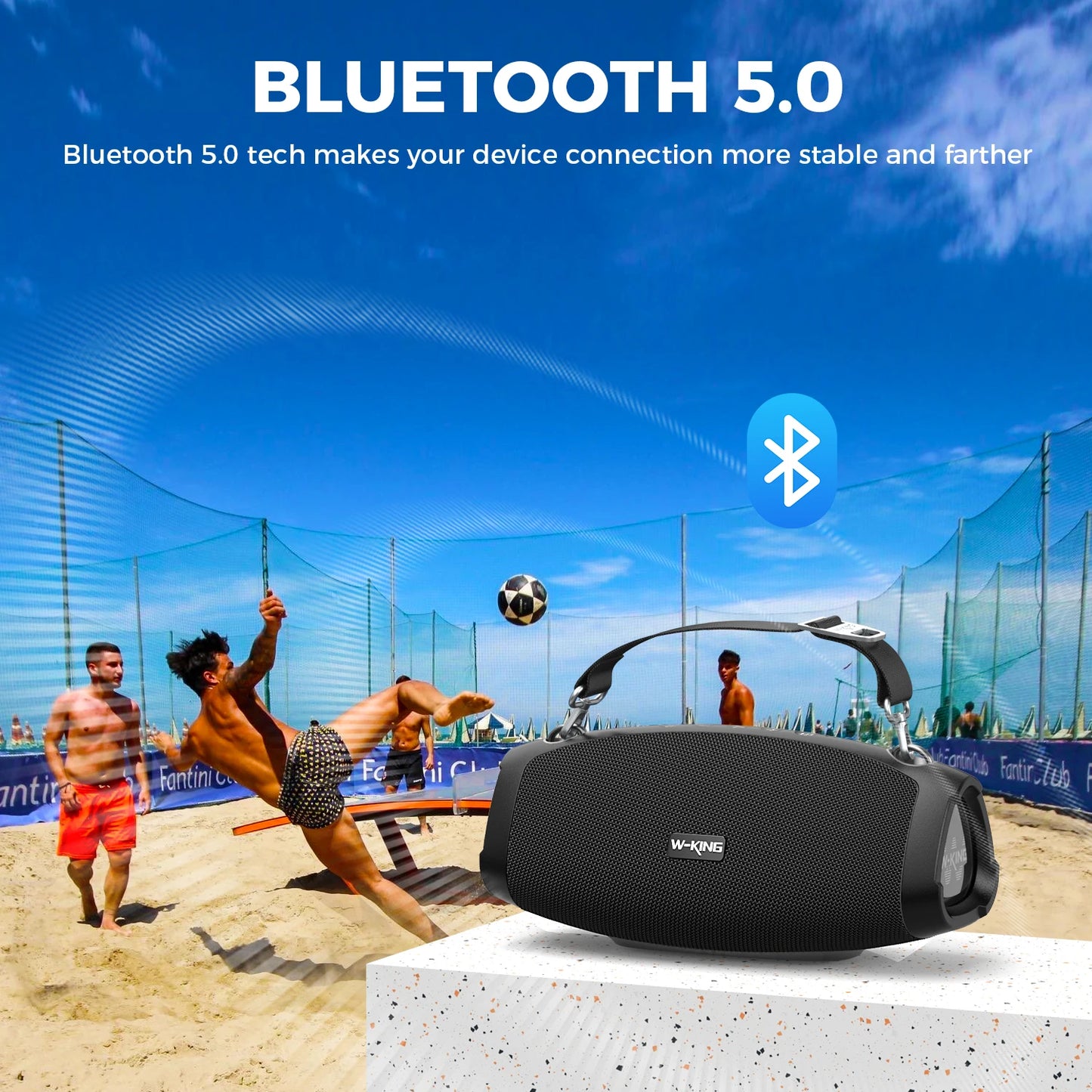 W-King X10 Portable Bluetooth Speaker With Deep Bass Technology