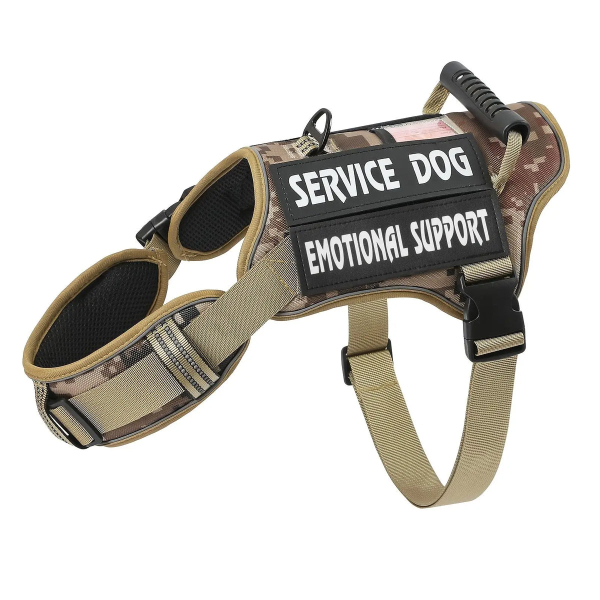 Adjustable Reflective Dog Harness Vest With Handle For Training