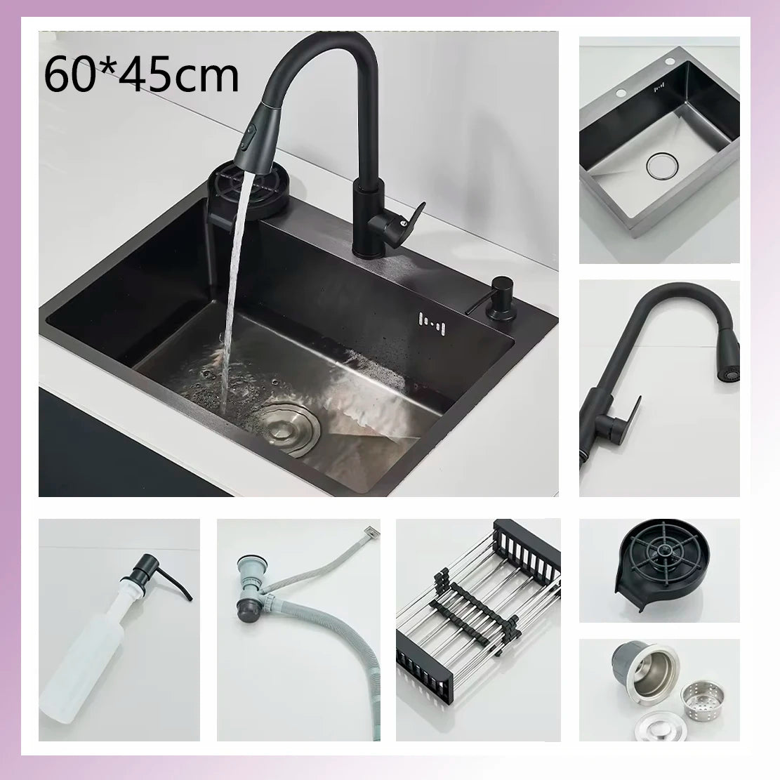 Suguword 304 Stainless Steel Kitchen Faucet With Dispenser